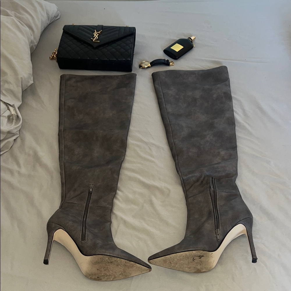 Steve Madden Chocolate Over-the-Knee Boots - Picture 6 of 6